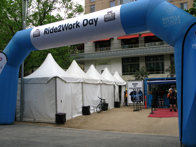 CBD breakfast has an entrance arch