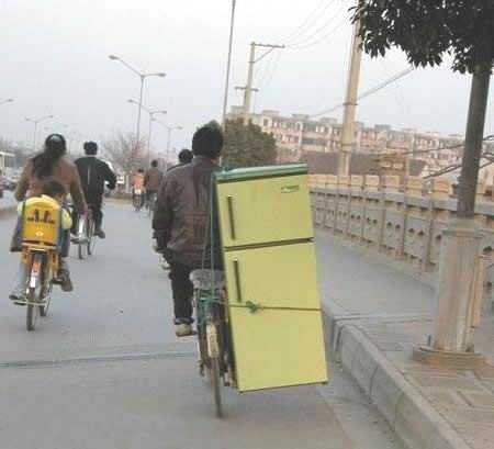 Fridge as pannier