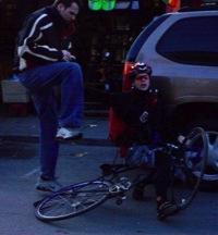Bike gets stomped